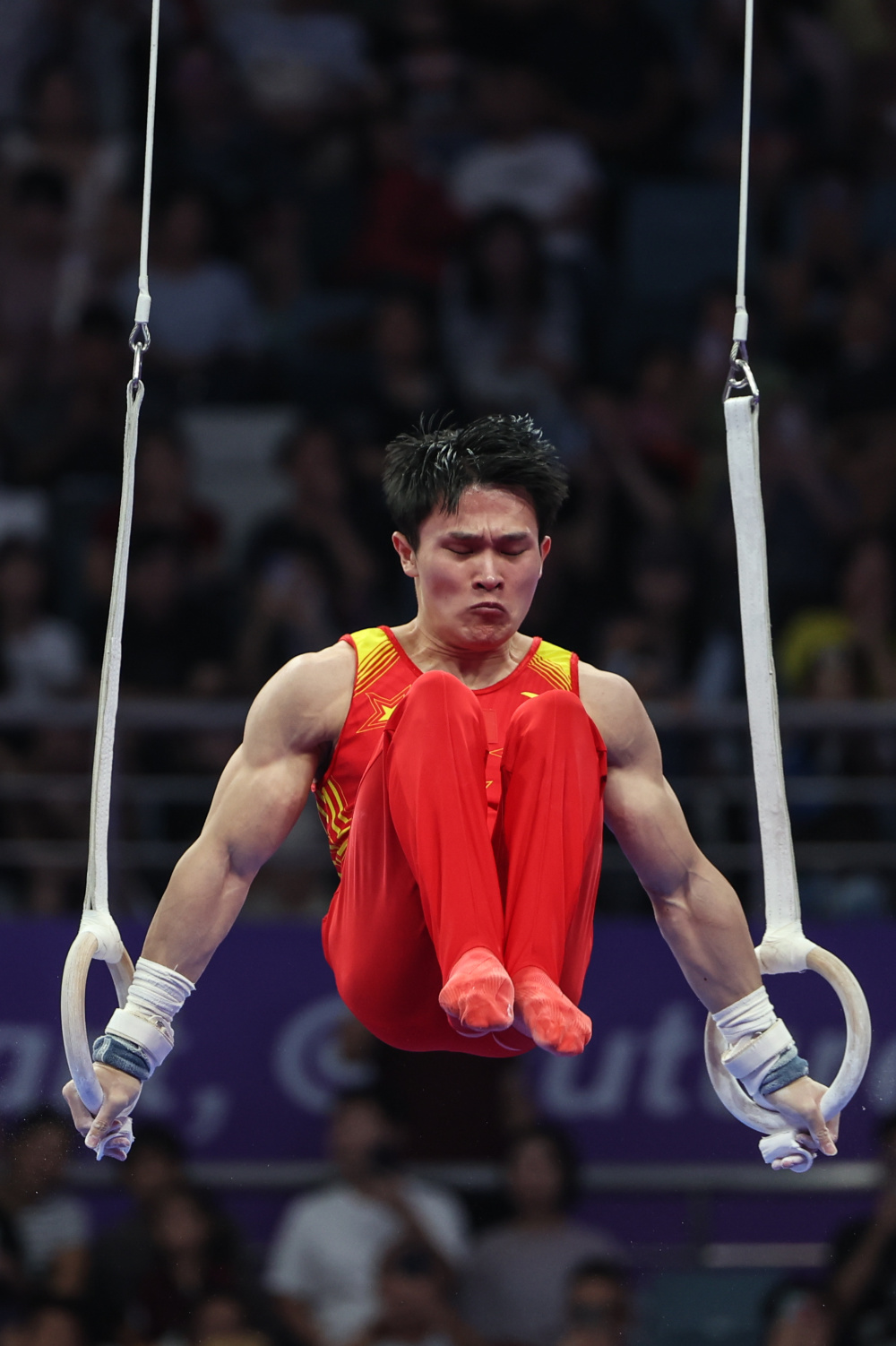 包含体操脊梁架男子单项赛场精彩表演的词条